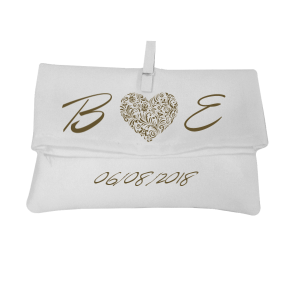 Προσωποποιημένη Μπομπονιέρα Matte Φάκελος Σε Λευκό Χρώμα