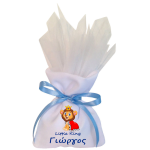 Προσωποποιημένη Μπομπονιέρα Λευκή Soft γάμου ή βάπτισης.