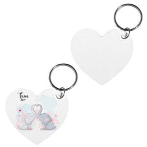 Μπρελόκ δύο όψεων σε σχήμα καρδιά