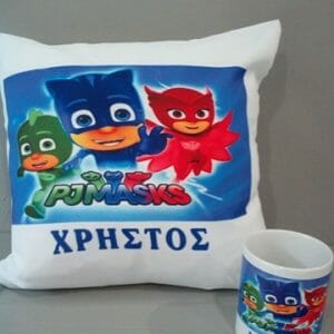 κούπα και μαξιλάρι μπιταμοήρωες
