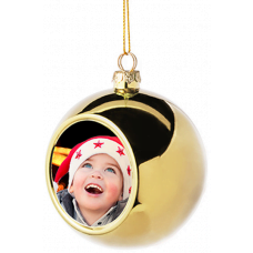 Χριστουγεννιάτικη μπάλα για το δέντρο με φωτογραφία