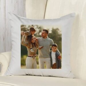 Προσωποποιημένο μαξιλάρι λευκό με φωτογραφία ή μήνυμα.
