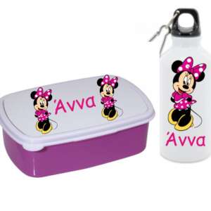 Σχολικό σετ με όνομα. Ταπεράκι - παγουρίνο για το σχολείο με το θέμα και το όνομα της επιλογής σας.