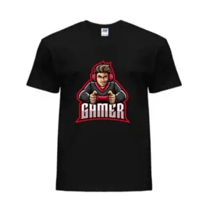 Μπλούζα με στάμπα Gamer!